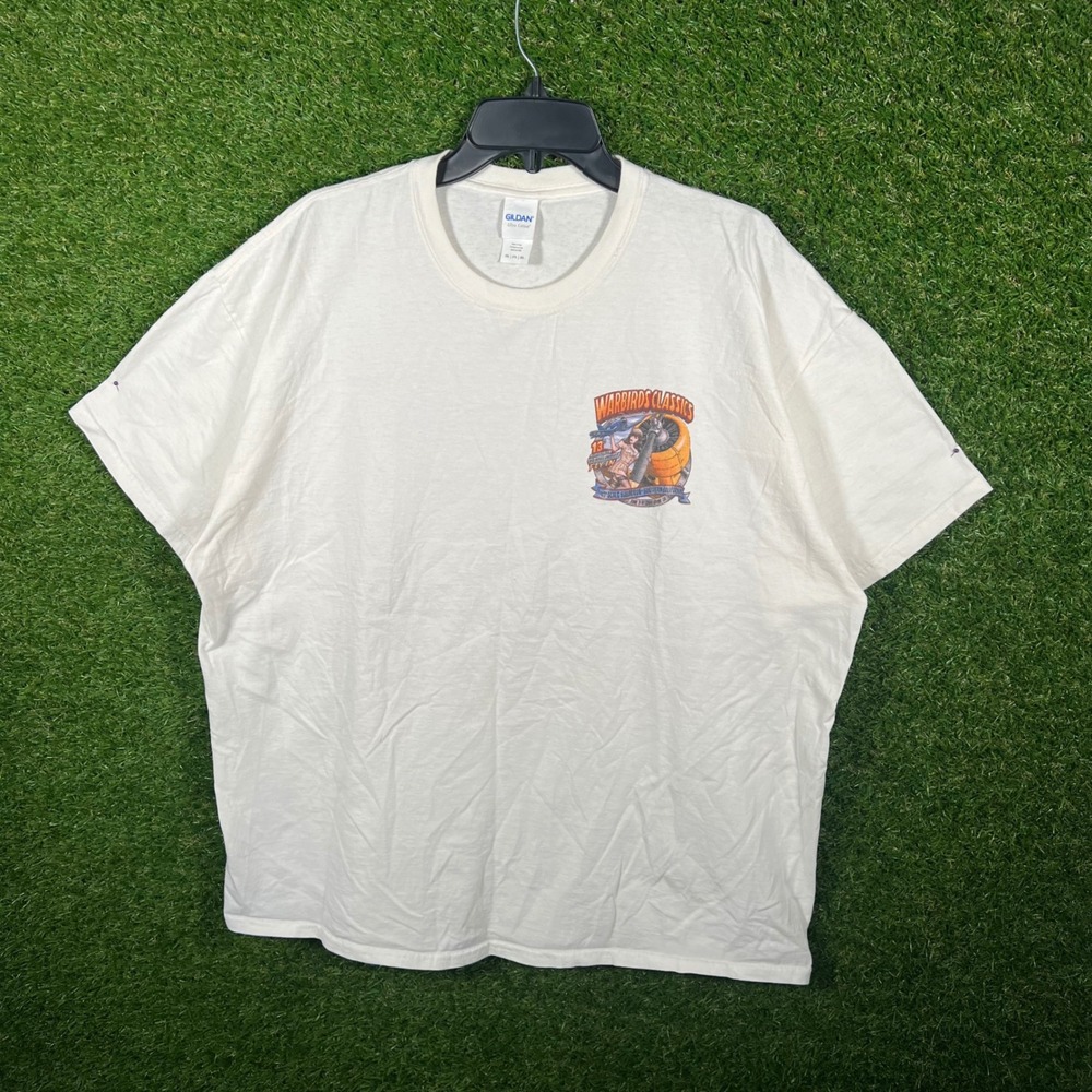 Gildan Ultra Cotton Warbirds Classics T Shirt Mens 2XL Graphic Tee Event
